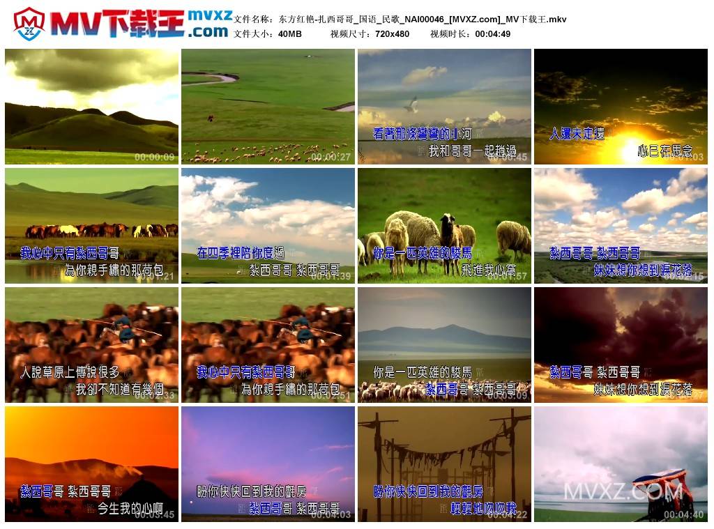 东方红艳-扎西哥哥_国语_民歌_NAI00046
